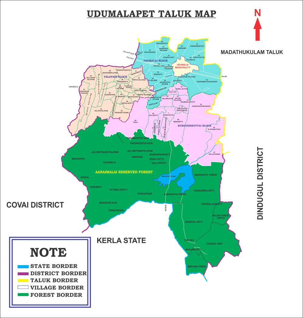 Udumalpet Map
